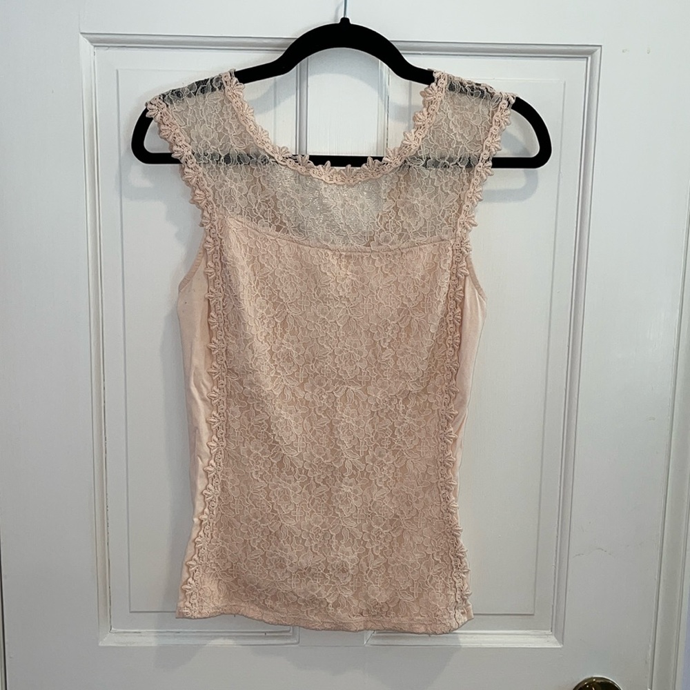 Express lace tank top